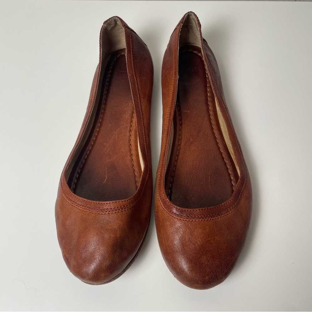 Frye Cognac Leather Loafers